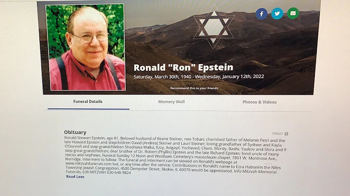 Ronald Epstein funeral