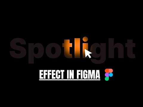 How to Create Spotlight Text Effect in Figma | figma tutorial step by step