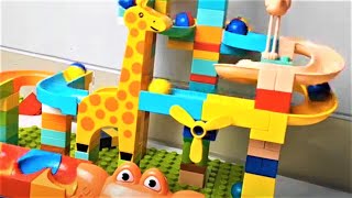 Satisfying Building Block Coaster Marbles Run Race ASMR - Best marble run NEW asmr 2025 Trum