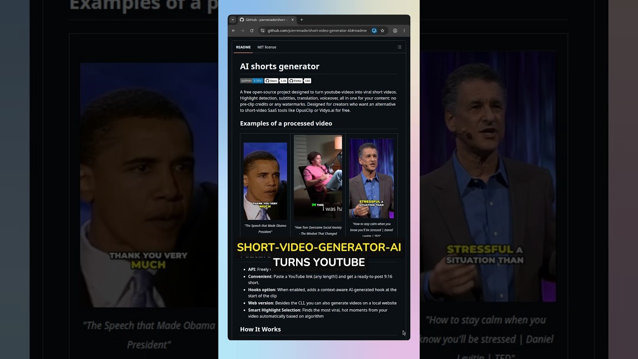 Turn YouTube Videos into Viral Shorts for Free with This Open-Source Tool