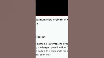 OMA351 UNIT  5  Maximum flow problem  #live #linkedin #instgramreels #shotrs #latest #twitter #aiml