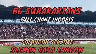 B6 Surakartans Full Chant Ala Suporter Inggris