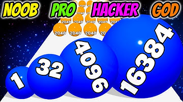 Rolling Orb Crash - NOOB vs PRO vs HACKER vs GOD