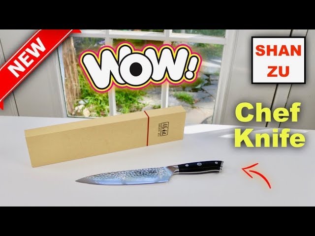 SHAN ZU 8 inch Japanese Chef Knife, Chefs Knife Kitchen Knives, Japanese  Super Steel Sharp Chef's Knives with K133 Ergonomic Handle, Black Tortoise