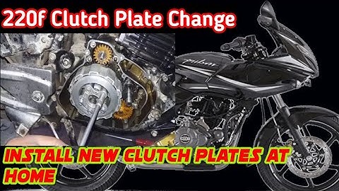 Pulsar 220f Clutch Plate Change At Home full detail video