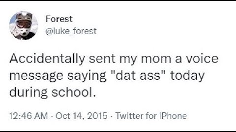 Twitter accidentally sending Voice Notes