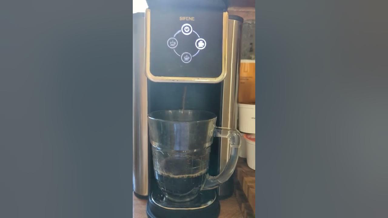 SIFENE Single Serve Coffee Maker + Electric Coffee Grinder