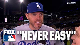 Freddie Freeman Reacts to Dodgers Clinching THIRD STRAIGHT NLCS Berth