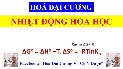 Nhiệt động hoá học - gia sư Hoá Đại Cương