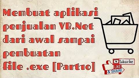 [PART10] MEMBUAT MENU UTAMA VB.NET || Menu Strip vb.net || MDI PARENT VB.NET