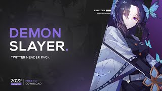 Demon Slayer - Anime Twitter Header [Free Download]