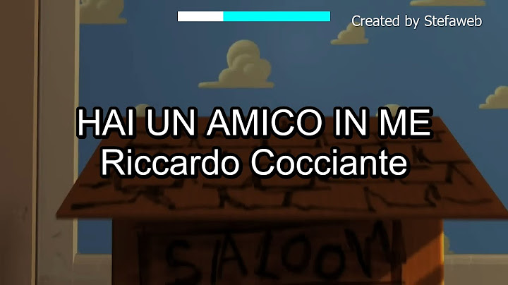 Riccardo Cocciante - Hai un amico in me (Karaoke Originale)