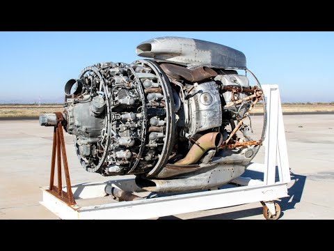 Big Old CURTISS WRIGHT AIRCRAFT ENGINES Cold Straing Up and Sound 4