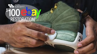 Air Jordan 12 Olive Full Restoration With Vick Almighty