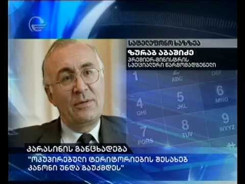 კარასინის განცხადებით ოკუპირებული ტერიტორიების შესახებ კანონი უნდა გაუქმდეს