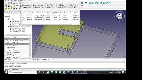 Using Constraint viewer in A2plusmore workbench for FreeCAD