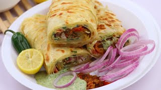 Egg Paratha Roll,Crispy Egg Paratha Roll By Recipes Of the World