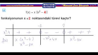 muratatikmatematik.com/türev PARÇALI - MUTLAK FONKSİYON/ muratatik.net//Murat Atik Matematik