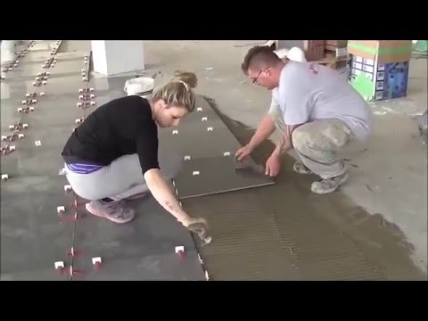 Amazing Tile Installation by Female Installer