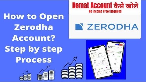 Zerodha kite demat account opening process | How to open Zerodha trading account explained in hindi