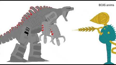 Mecha Godzilla 2021 vs Not Mogera (Creepypasta) / Stick Nodes Animation