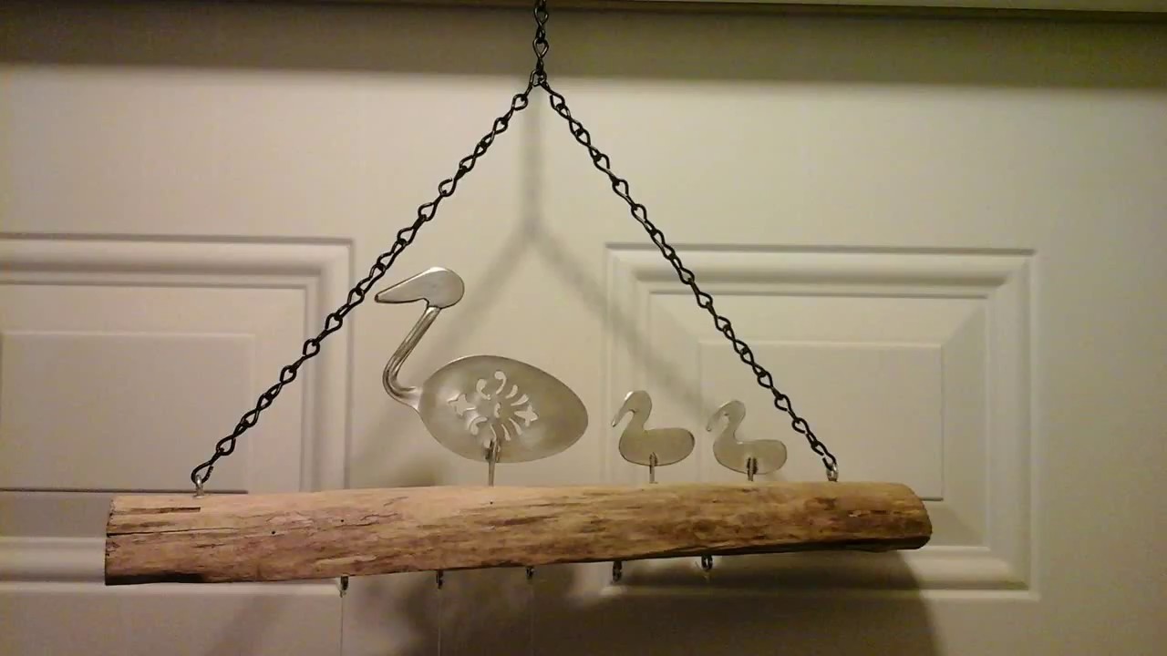 Wind chimes Silver Plate - YouTube