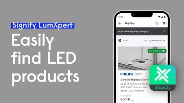 How to quickly find the right products in the Signify LumXpert app