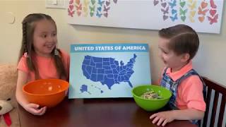 Brielle’s Adorable 3-Year-Old Brother Caden Names All States and Capitals!