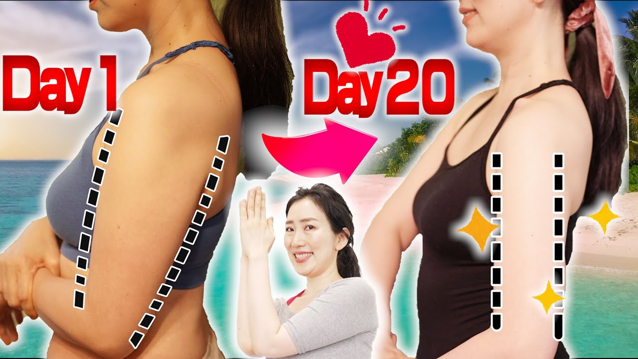 How I Slimmed My Arms in 20 Days  Magic Shiatsu Massage   Beginner Effective Workout