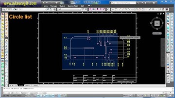 Automatic Ordinate Dimensioning & Circles List (an AutoCAD Plug-in)