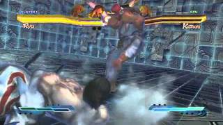 Ryu's Super Art and Cross Assault in Street Fighter X Tekken