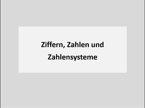 Update LF3: 10 - Ziffern, Zahlen und Zahlensysteme