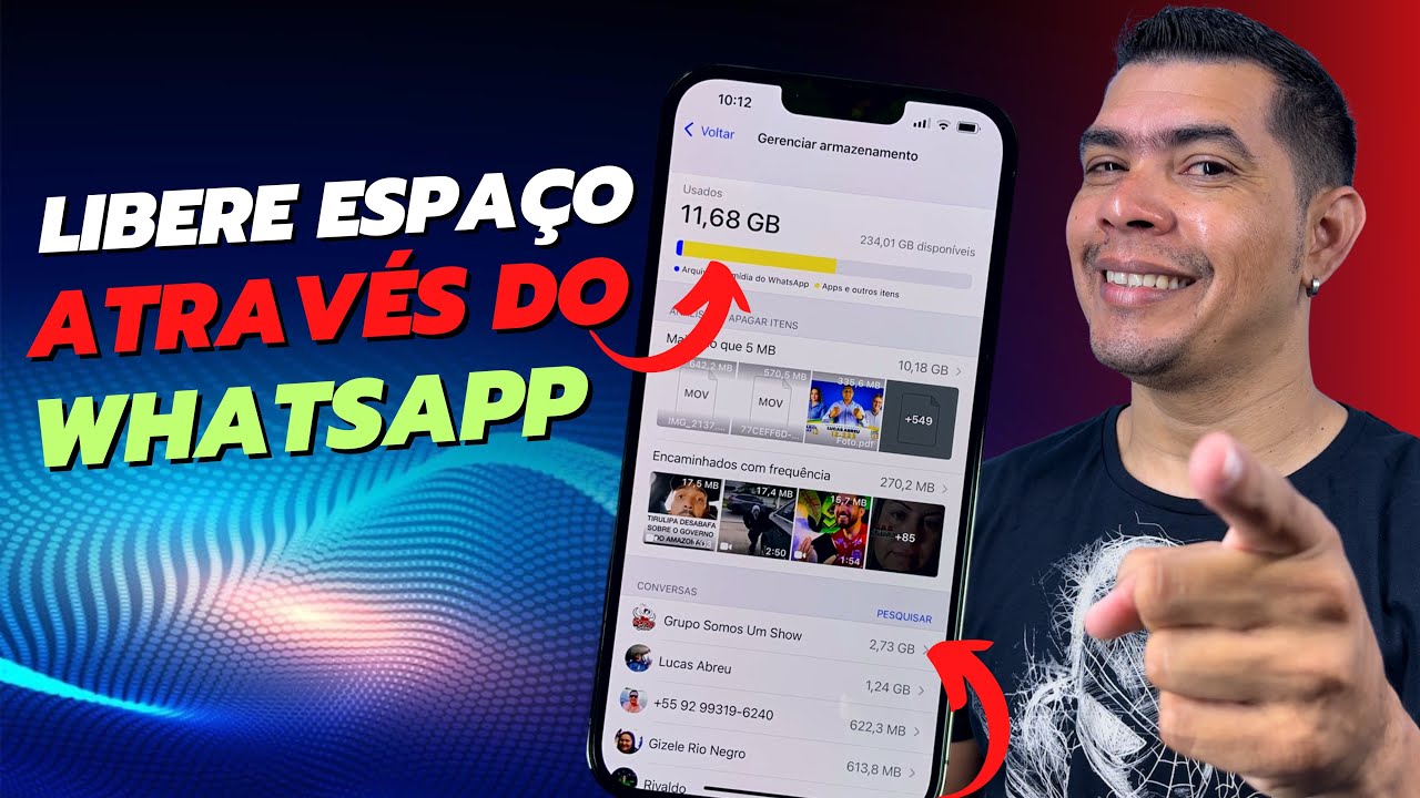 COMO LIBERAR MUITO ESPAÇO NO IPHONE ATRAVÉS DO WHATSAPP/VEJA COMO ...