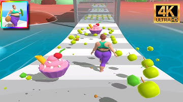 Fat 2 Fit / Body Run 4K Game All Levels Walkthrough Gameplay iOS,Android NEW BIG UPDATE Max Level