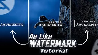 How to make Watermark on Capcut | white line watermark capcut Tutorial | AAURAEDITX 