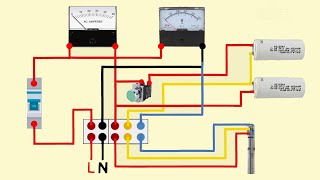 single phase submersible motor starter wiring mcb type