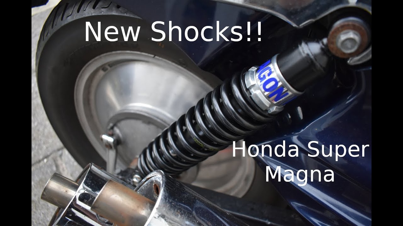 New Super Magna parts and fitting Hagon shocks!