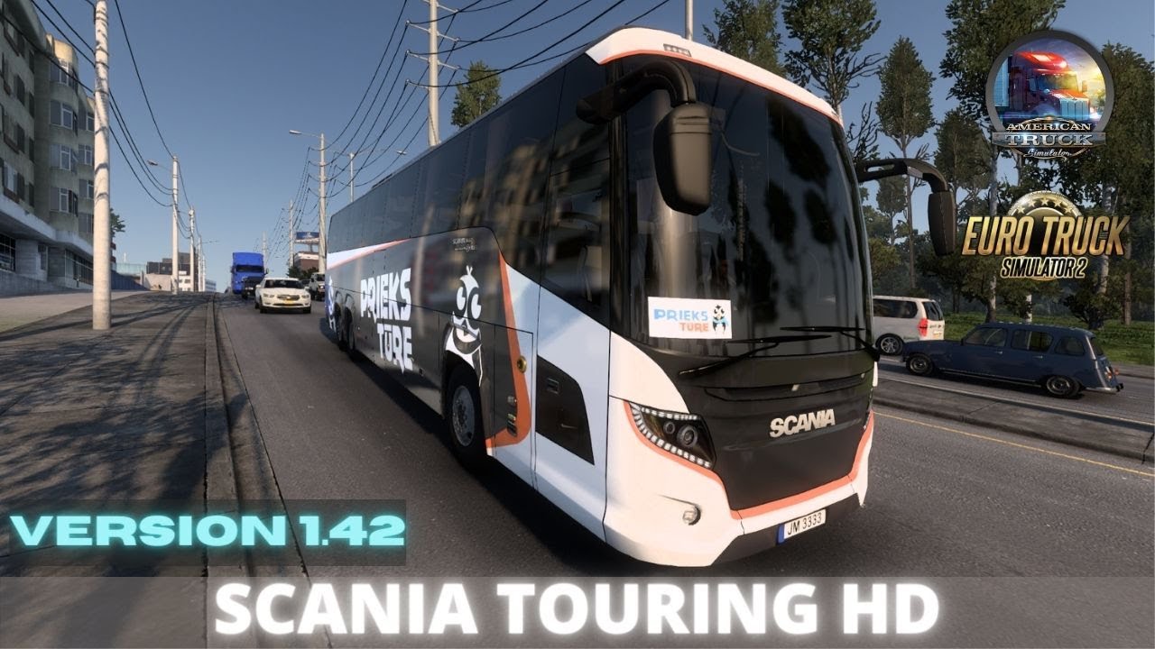 🚌 Scania Touring HD ATS and ETS2 1.41-1.42 🔥
