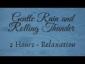 Gentle Rain and Rolling Thunder Sleep White Noise Relaxation