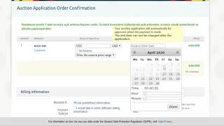 How to use DomainPanda.com auction application coupon screenshot 5