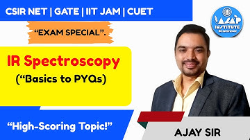 🎯 Master IR Spectroscopy from Basics to PYQs - High-Scoring Topic for CSIR NET, GATE, IIT JAM