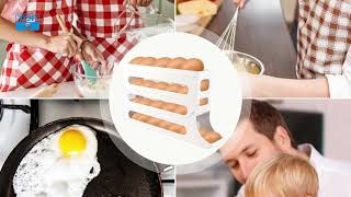 Famous Best Auto Rolling Egg Organizer for Fridge | 4-Tier Space-Saving Egg Dispenser Review Net Worth