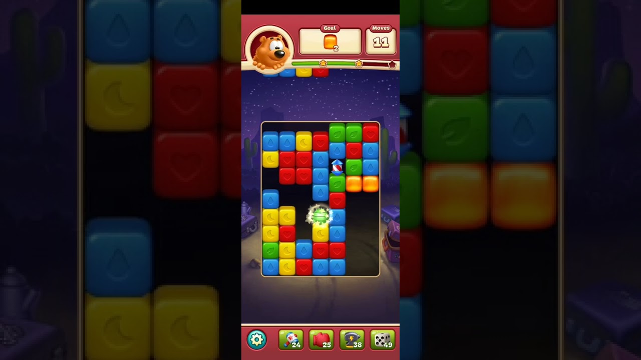 Toon Blast Level 351 No Boosters Series