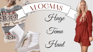VLOGMAS 23 | HUGE CHATTY TEMU HAUL | DISCOUNT CODE FOR £££££ OFF