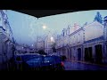 Walking in the night thunderstorm Heavy Rain Walk [100 min No Noises] Bordeaux 4k France ASMR
