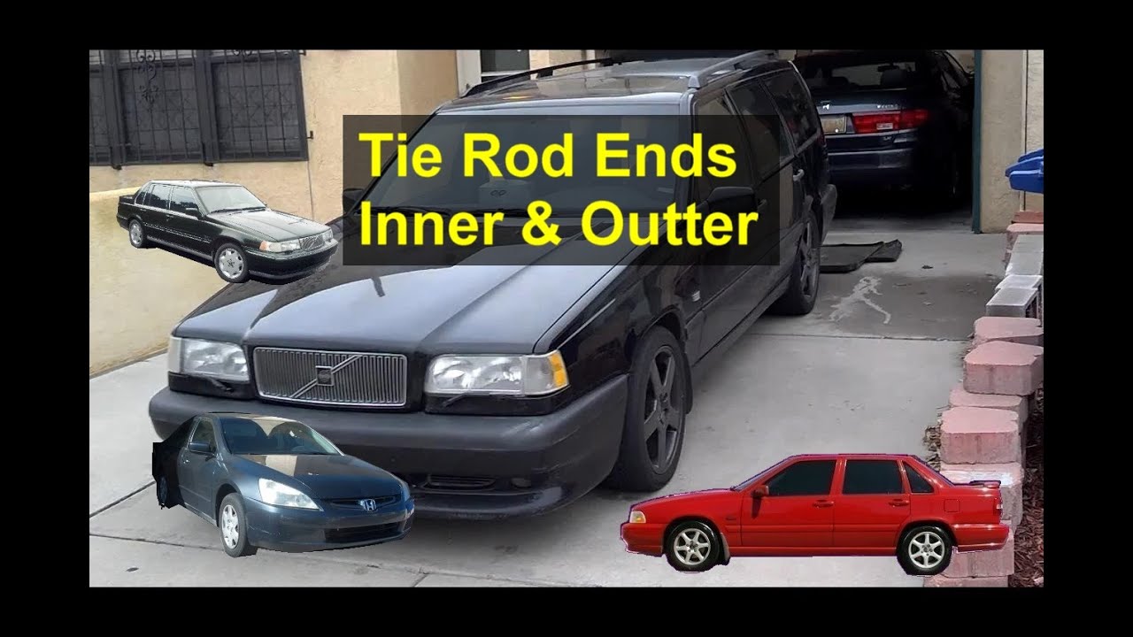 Как заменить наконечники рулевой тяги на автомобилях Volvo 850, S70, V70 и других переднеприводны...