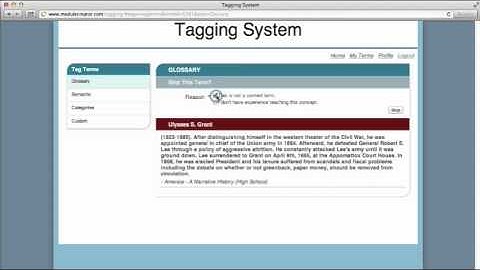 Concept Tagging System demo