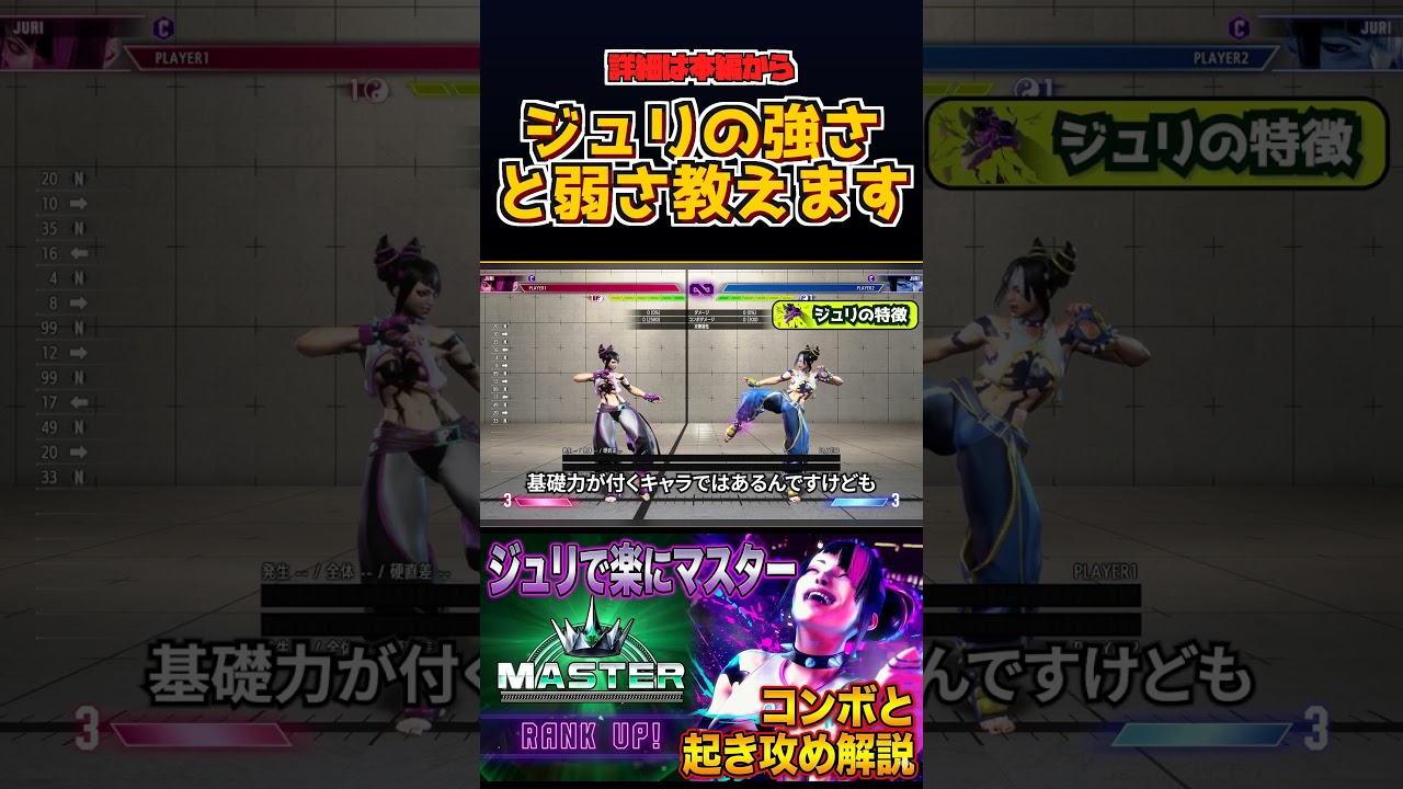 Street Fighter 6] Juri's Strengths and Weaknesses [For details on