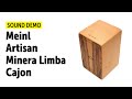 Meinl | Artisan Minera Cajon Limba | Sound Demo (no talking)