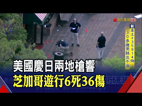 槍聲大作!孤狼槍手登至高點濫射 芝加哥國慶遊行歡笑聲突變調 群眾尖叫奔逃 拜登震驚默哀｜非凡財經新聞｜20220705
